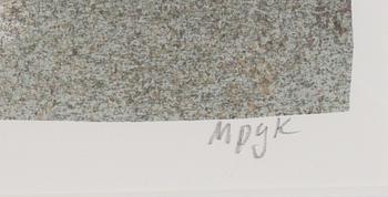 Madeleine Pyk, "Tusen dagar och en dröm", mapp med fyra färglitografier samt bok.