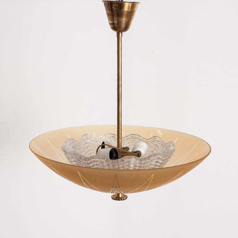 Bertil Brisborg, taklampa, variant av modell "31020/1890", Nordiska Kompaniet, 1940-tal.