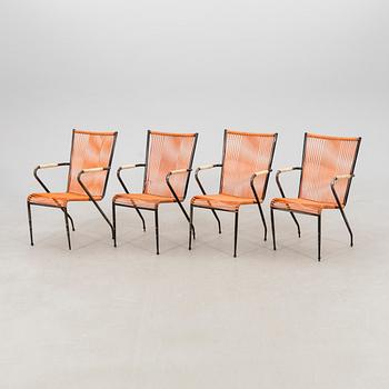 Garden armchairs, 4 pcs, mid-20th century.