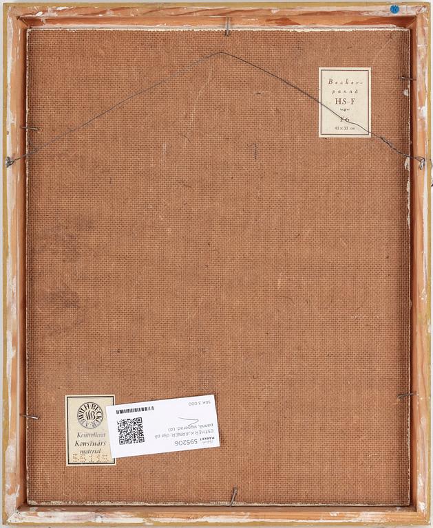 ESTHER KJERNER, olja på pannå, signerad.