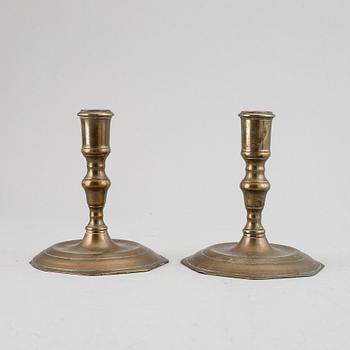 Ljusstakar, ett par, barock, 1700-tal.