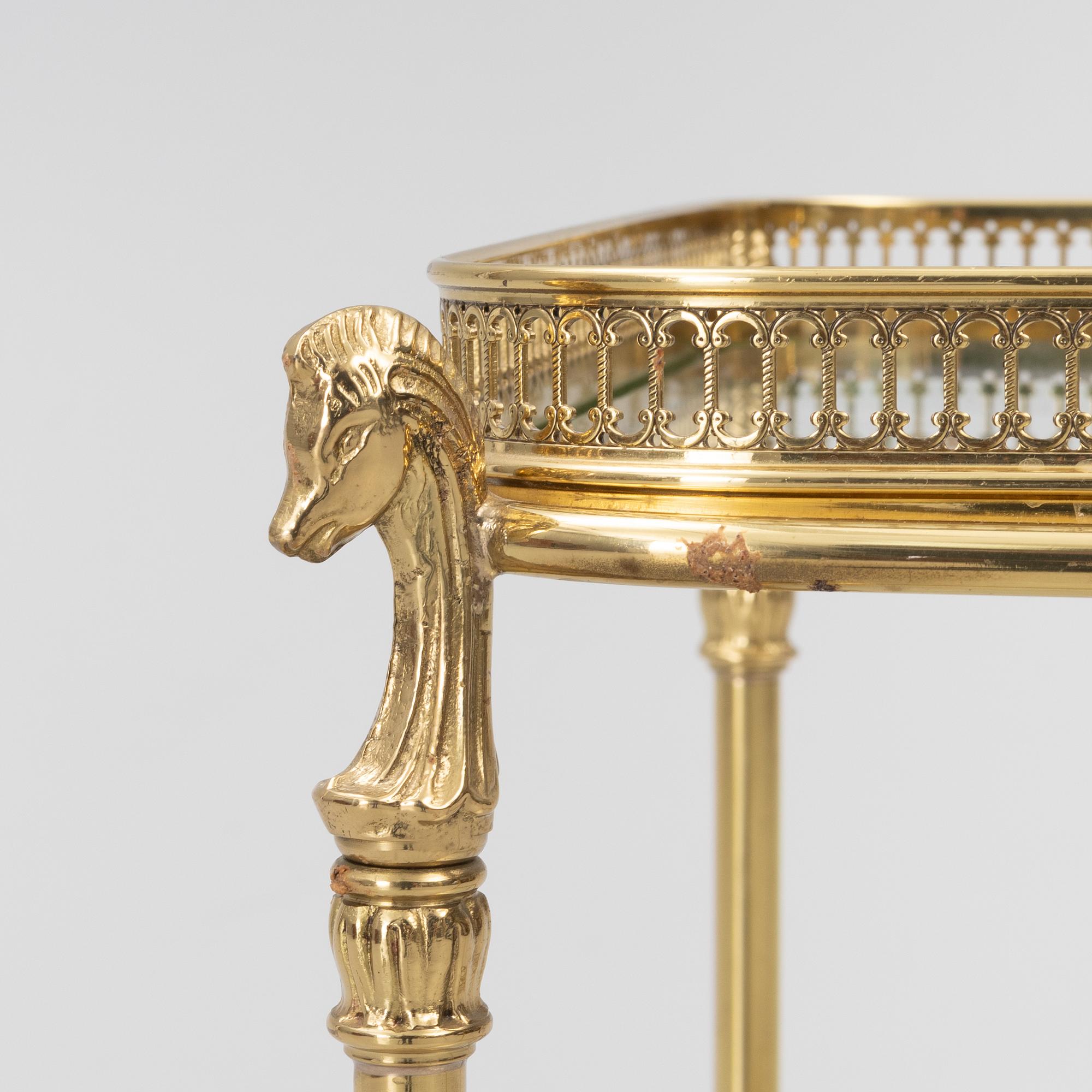 Serving cart, mid-20th century.