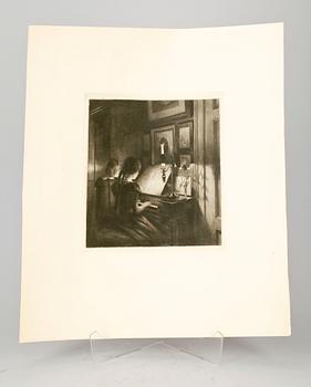 Peter Ilsted · PETER ILSTED etsning, sign och numr 45.