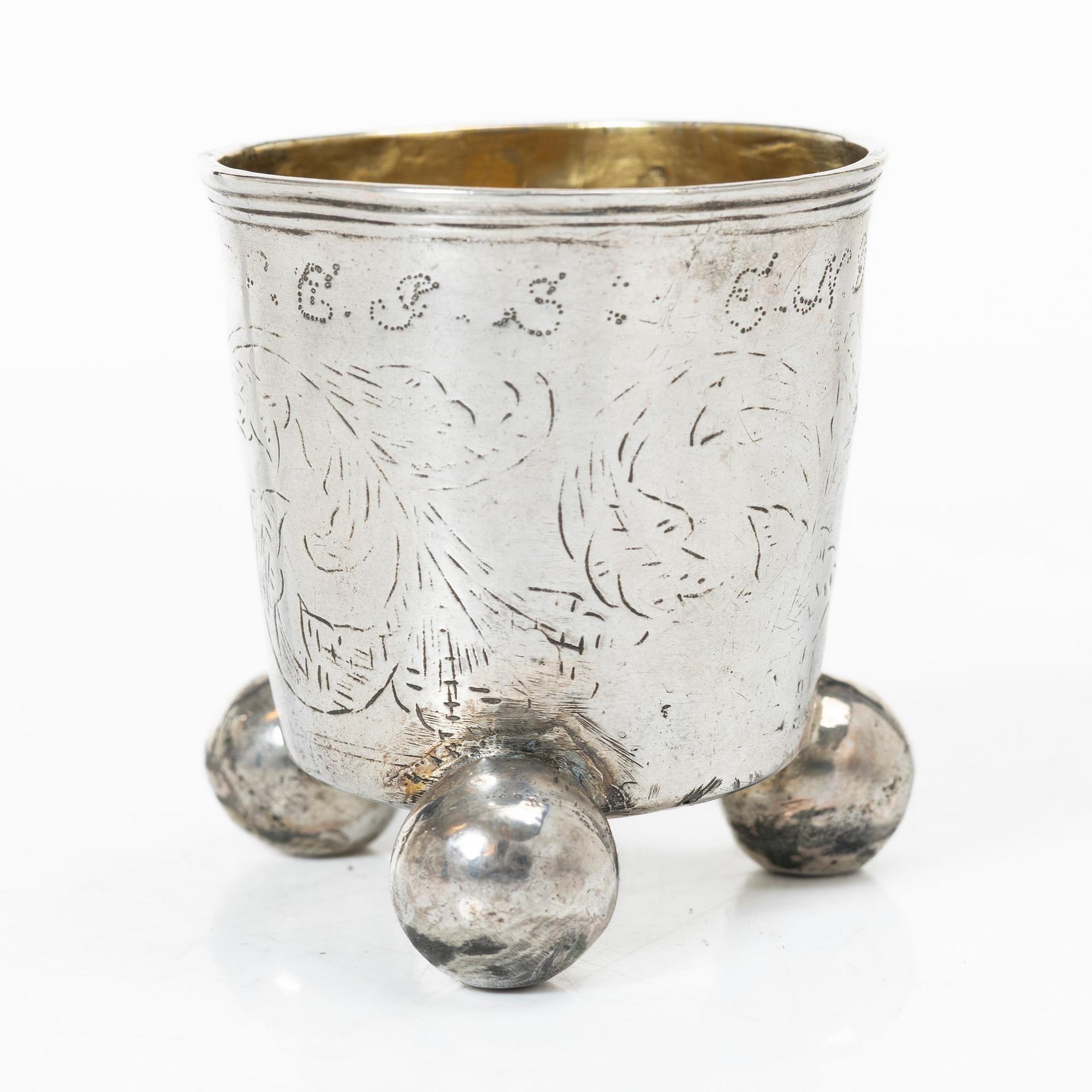 Georg Kruse, bägare, Vordingborg, Danmark 1755-92.