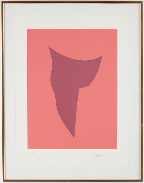 Richard Mortensen, silkscreen, 1991, signed and numbered HC.