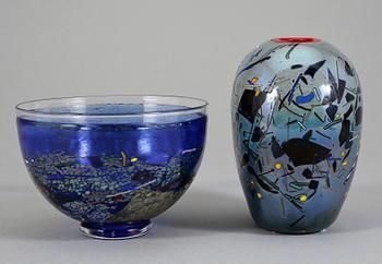 VAS OCH SKÅL, glas, Bertil Vallien, Kosta boda.