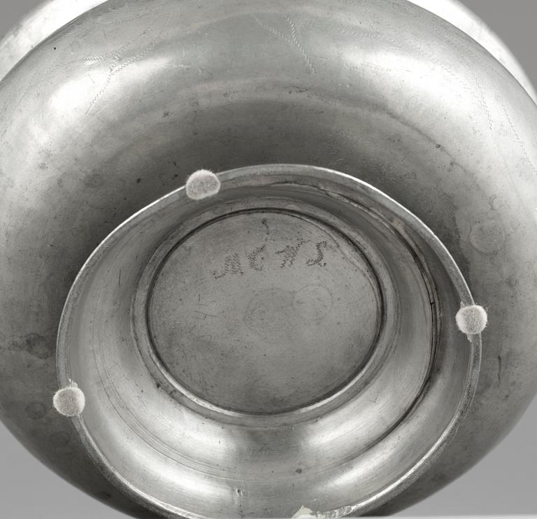 KALLSKÅL, tenn, 17/1800-tal.