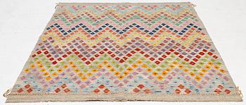 Carpet, kilim, approx. 255 x 179 cm.