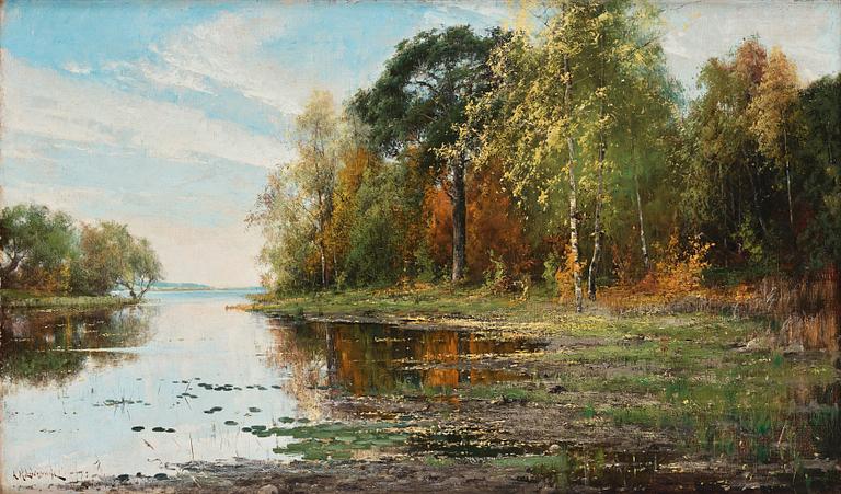 Arvid Mauritz Lindström, Autumn landscape.