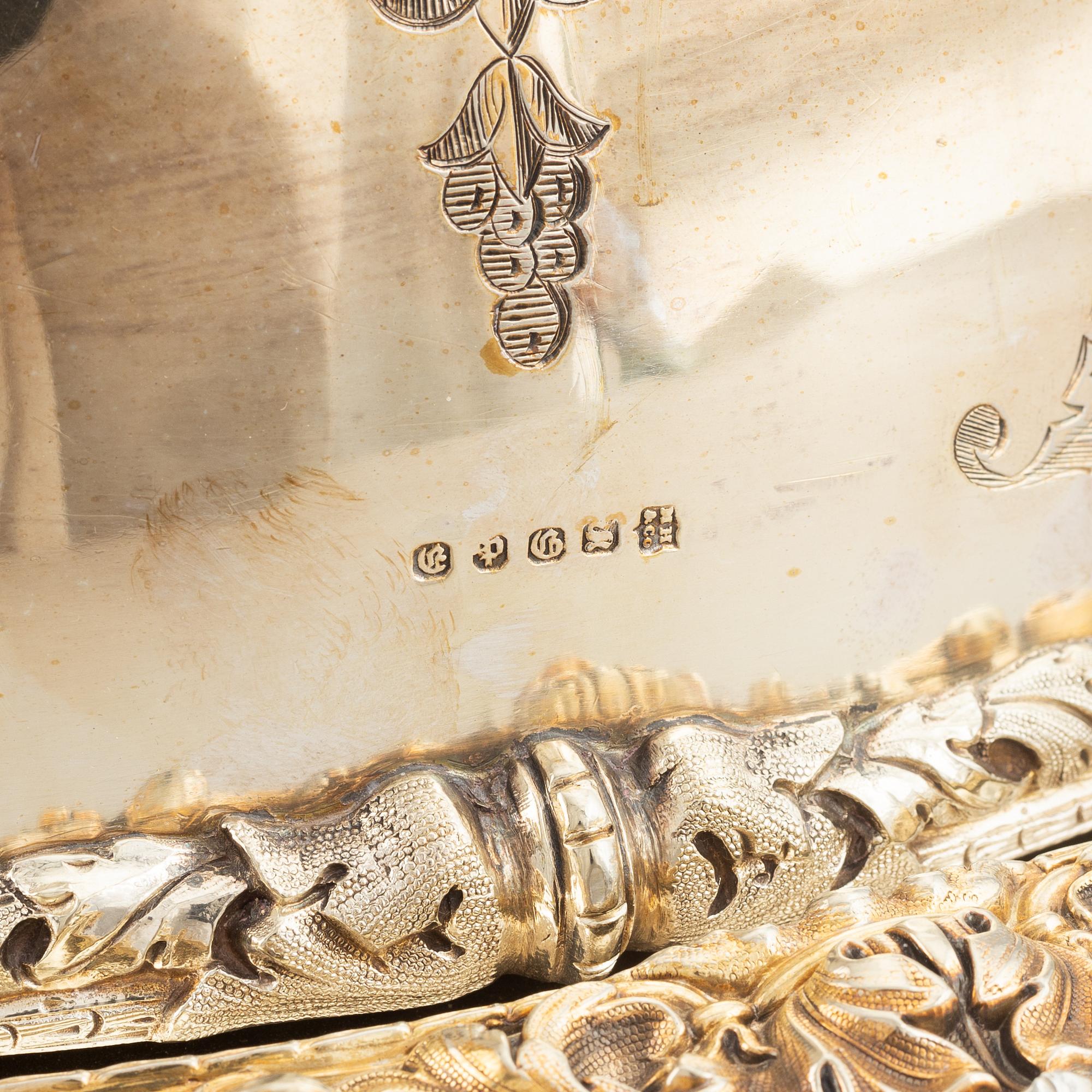 A silver plated cover by Martin, Hall & Co, Sheffield, and dish.