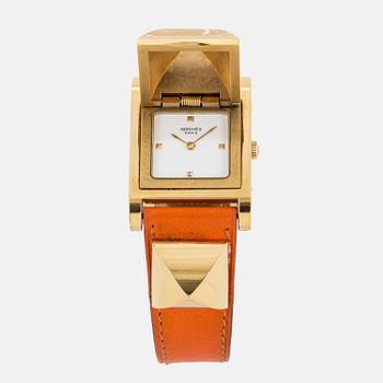 HERMÈS, "Medor", wristwatch, 23 x 32 mm.