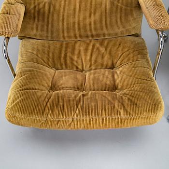 Bruno Mathsson, A armchairs, a pair, "Karin", DUX, late 20th century.