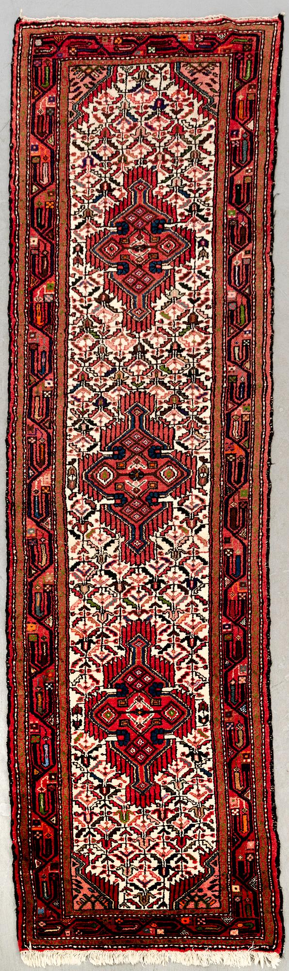 A semiantique hamadan runner ca 289x83 cm.