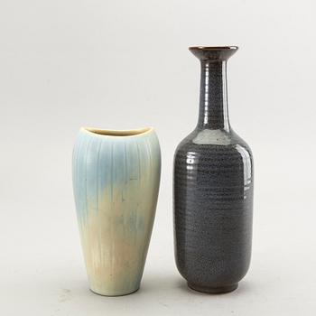 Gunnar Nylund, two stoneware vases from Rörstrand, Sweden.