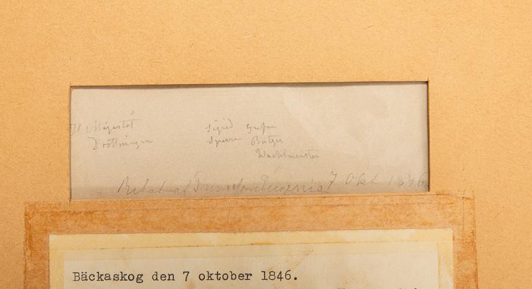 Prinsessan Eugénie, Pencil drawings, 2 pcs., 1840s.