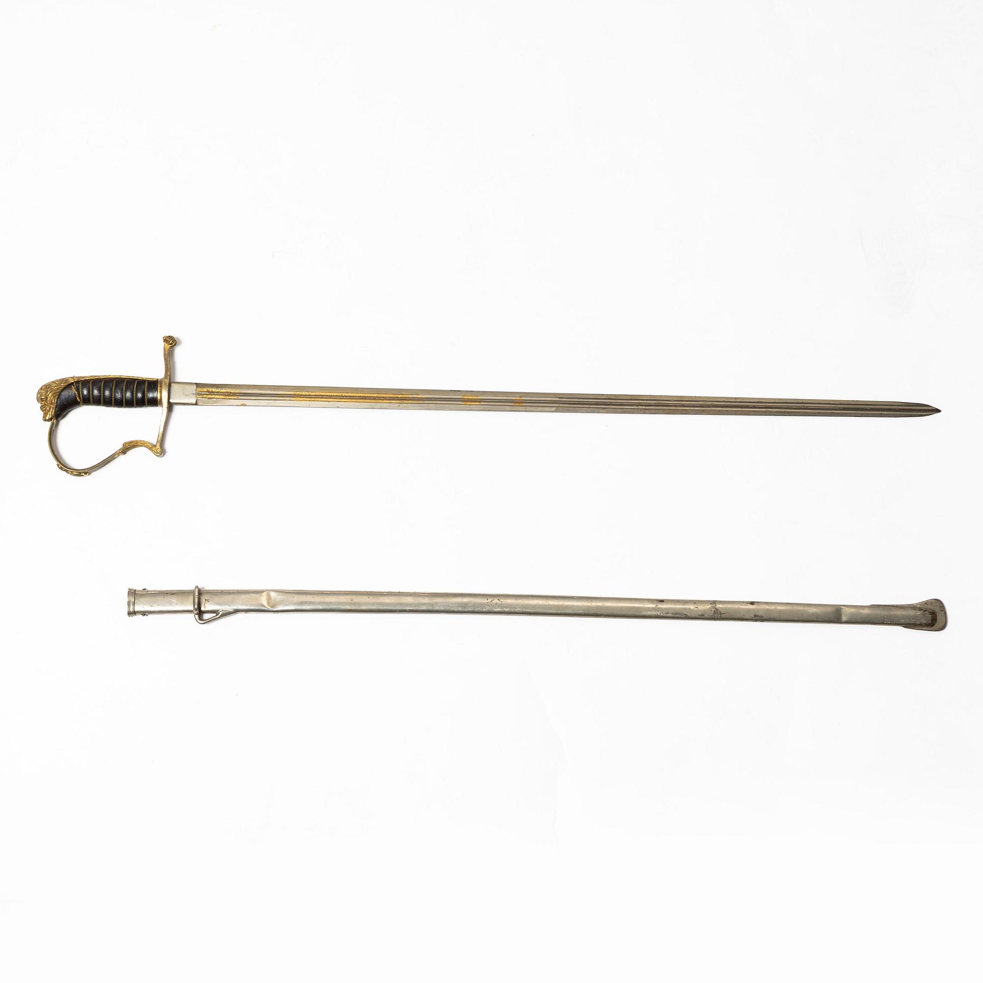 Värja, svensk m/1899 för infanteriofficer.