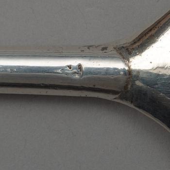 A Scandinavian 17th century silver spoon, unidentified mark.