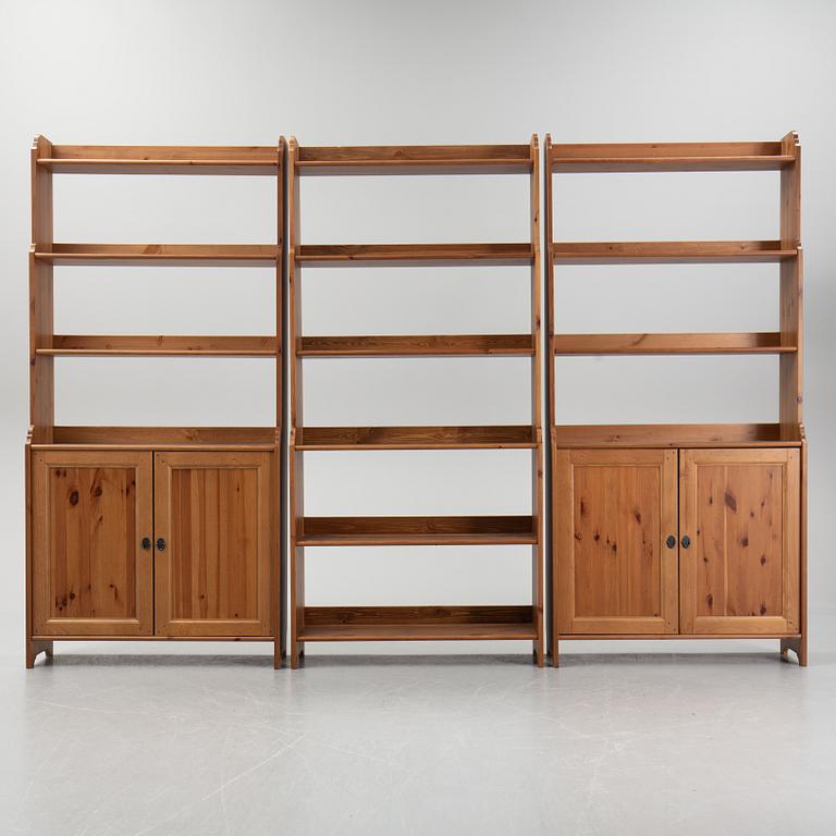 Hyllor, 3 st, Leksvik, IKEA, daterade 1999.