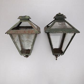 GATLYKTOR, 2 st, plåt, 1800/1900-tal.