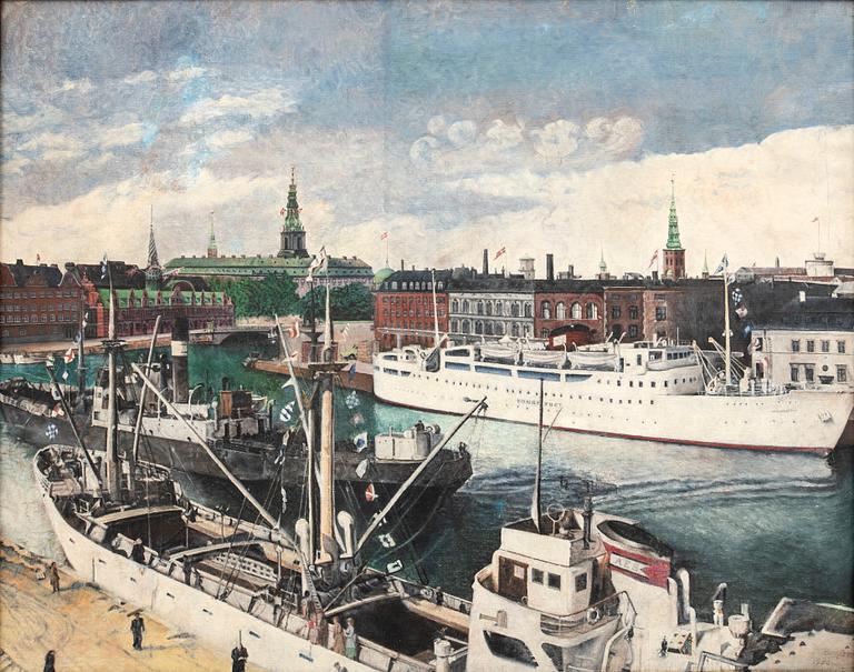 Axel Bentzen, Copenhagen's inner harbour.