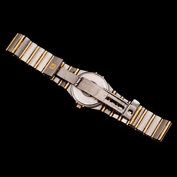 ARMBANDSUR, stål samt guld på stål, Omega Constellation.