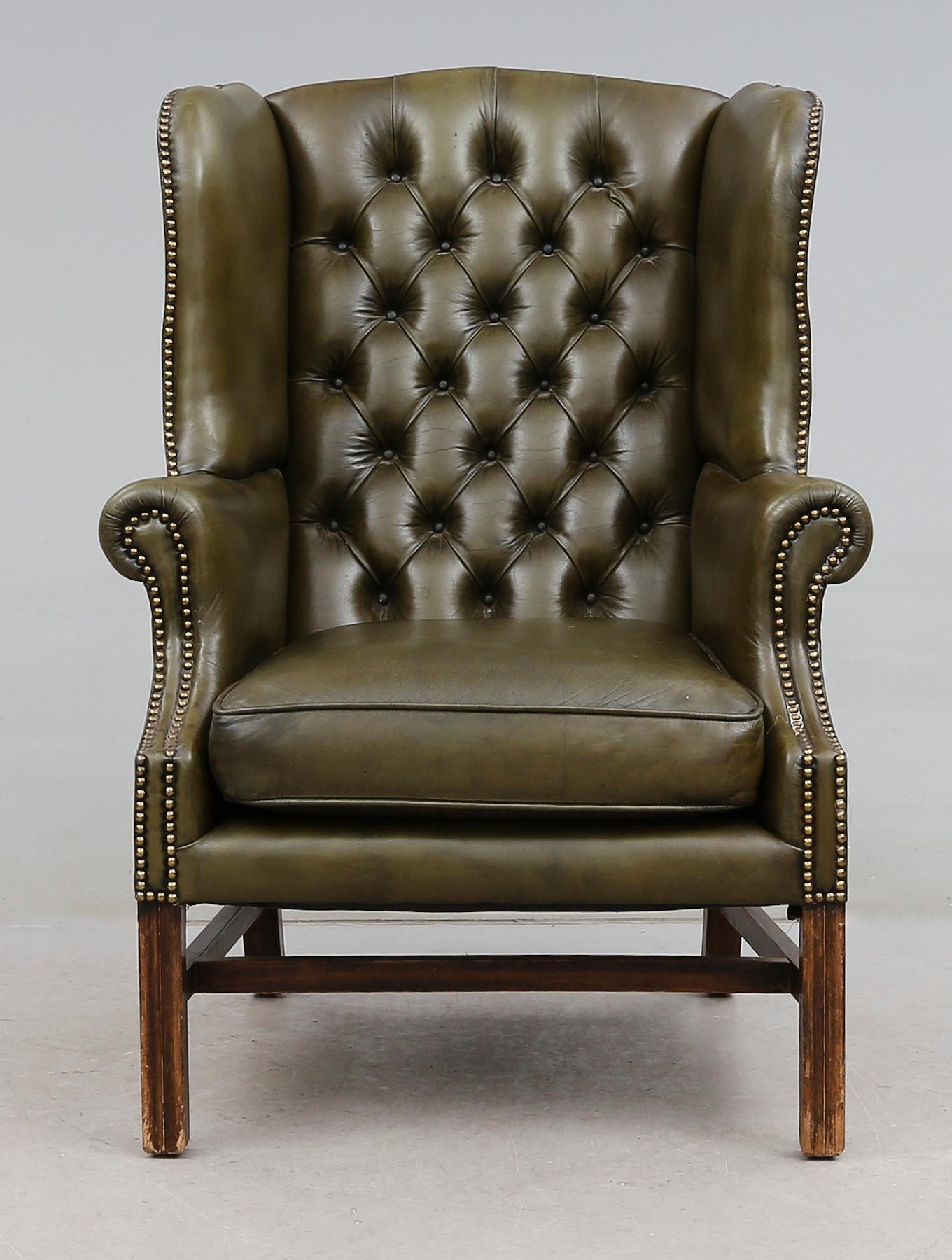 FÅTÖLJ, Chesterfield, England, 1900-talets andra hälft.