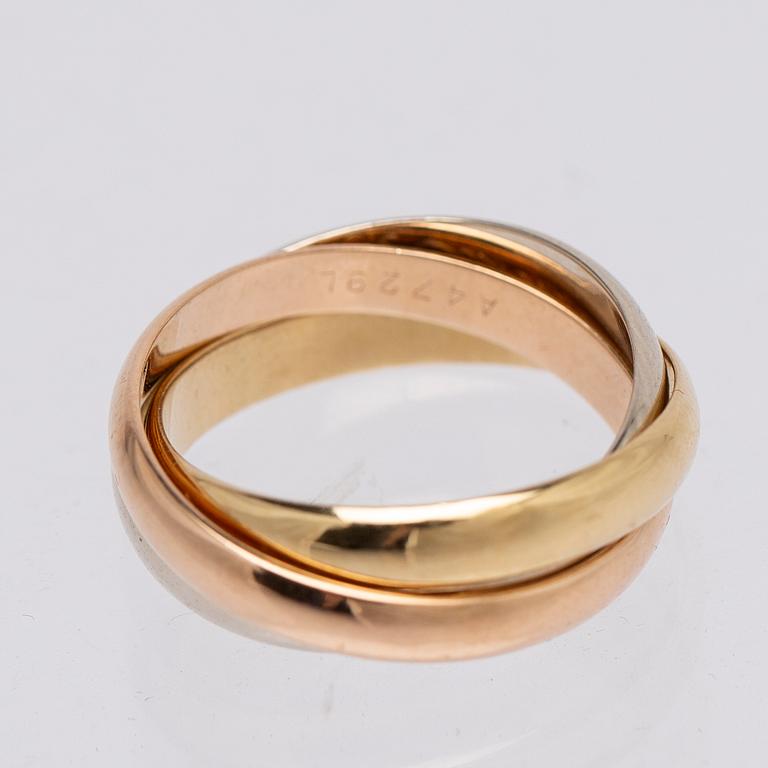Cartier, ring, "Trinity", 18K guld i tre färger.