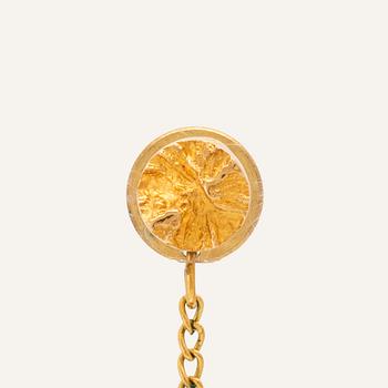 Björn Weckström pin "Pirunpyörä/Trollhjul" 18K gold, Lapponia.
