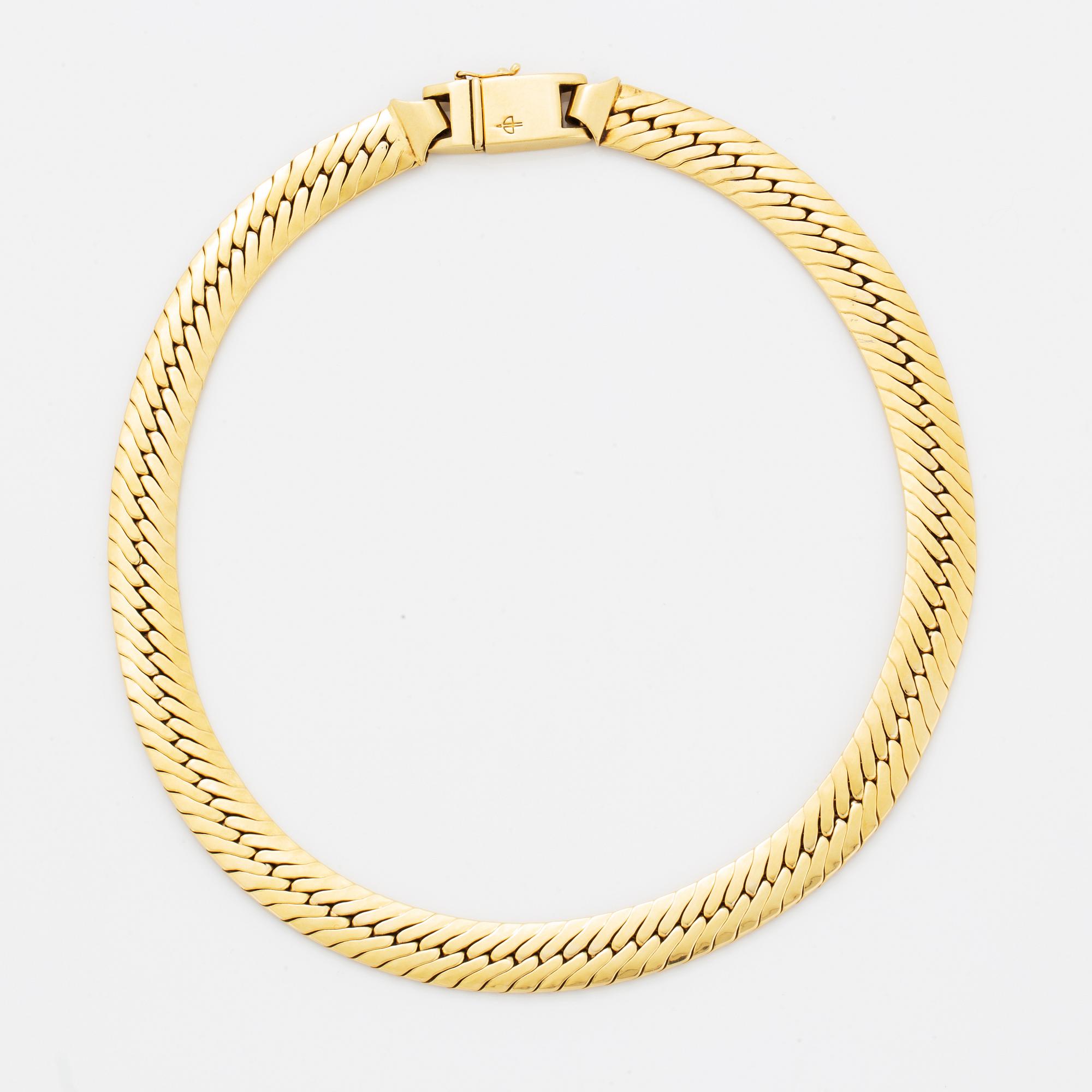 Collier 18K guld, Balestra, Italien.