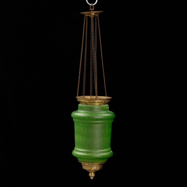 A circa 1900 ceiling light.