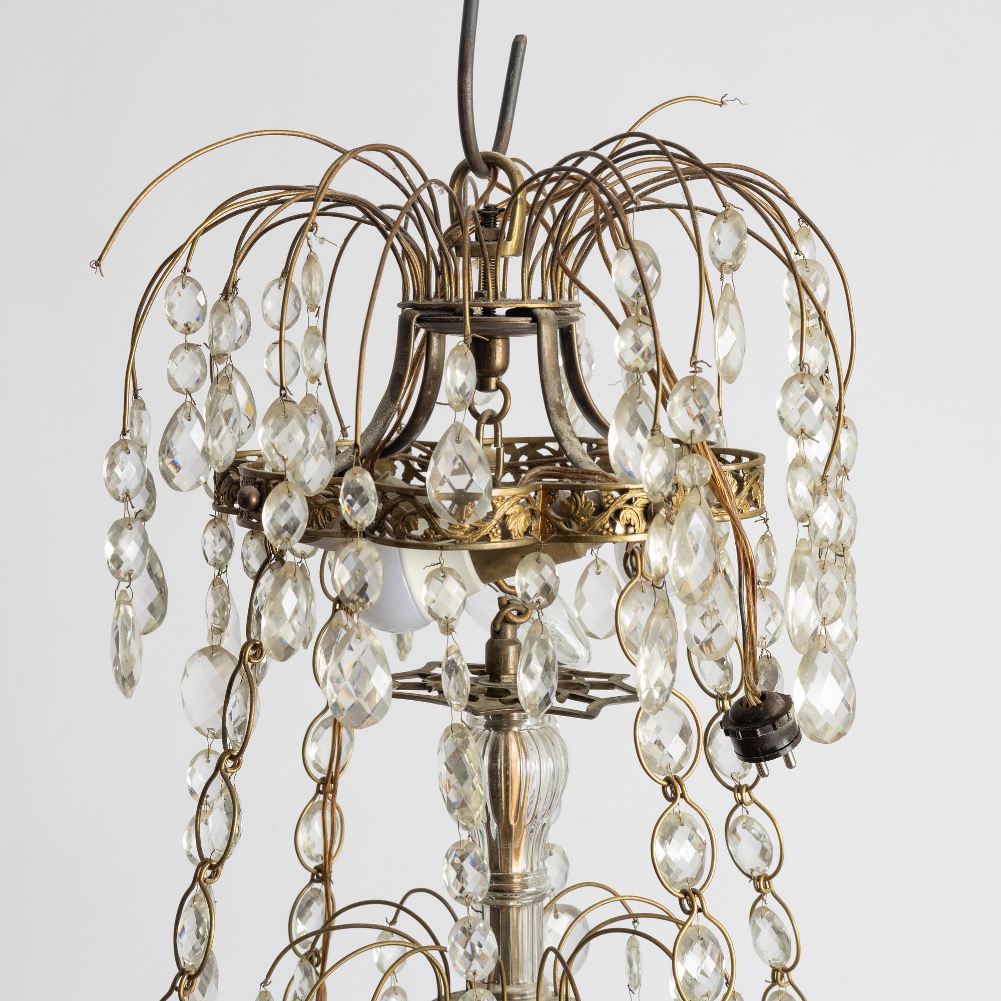 Chandelier, second half of the 19th century.