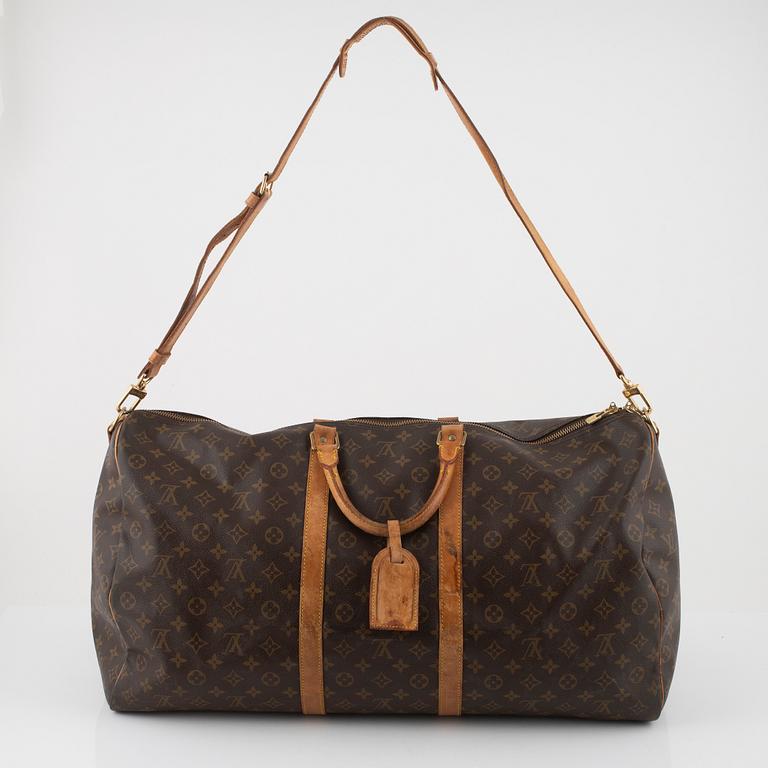 Louis Vuitton, a monogram 'Keepall 60 Bandoulière' Weekendbag, 1992.