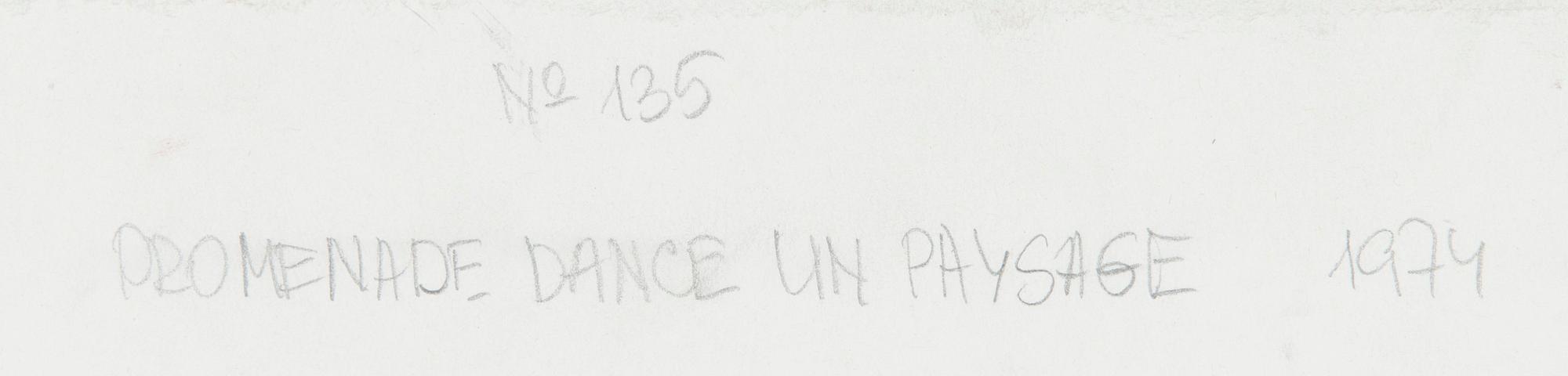 Max Papart, "Promenade dance un paysage".
