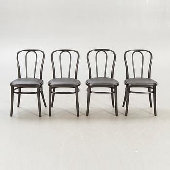 A set of eight Gemla Wien painted chairs.