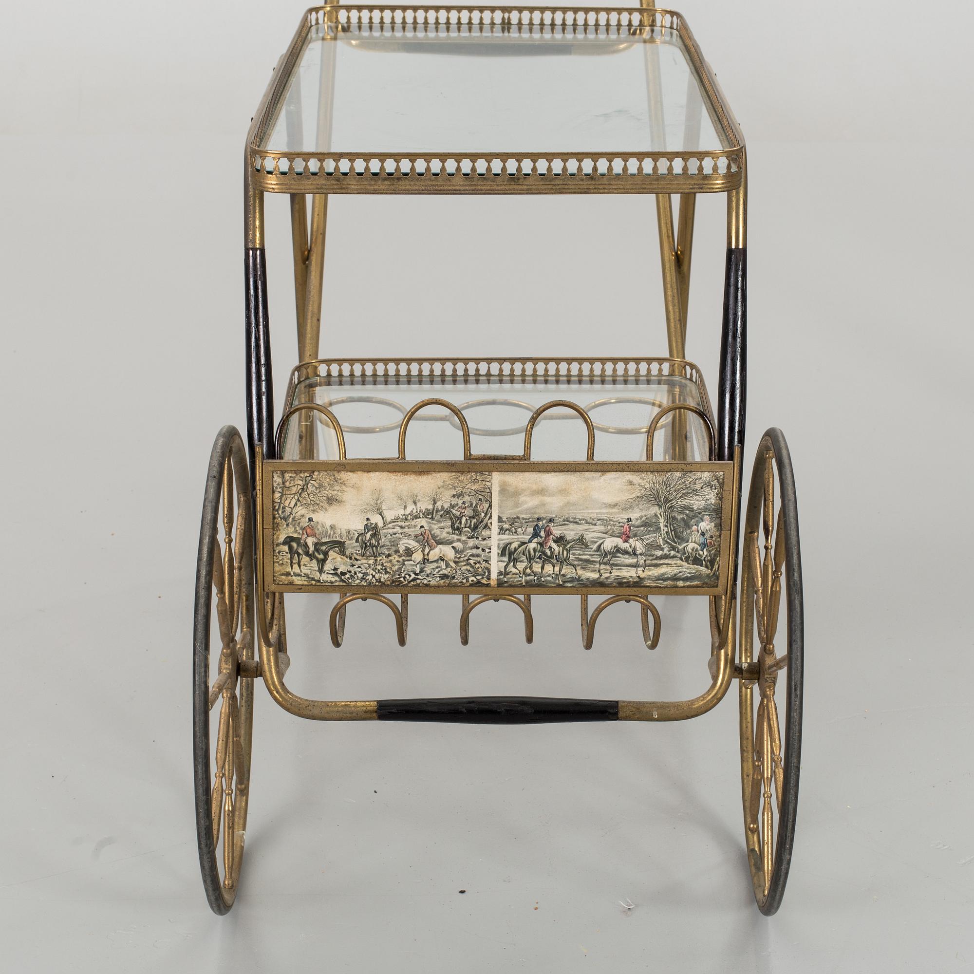 A SERVING TROLLEY FROM THE MIDDLE OF 20TH CENTURY. - Bukowskis