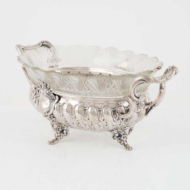 Gustaf Möllenborg, jardinjär, silver, Stockholm, 1890.