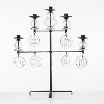 Erik Höglund, a candelabrum, Boda Smide.