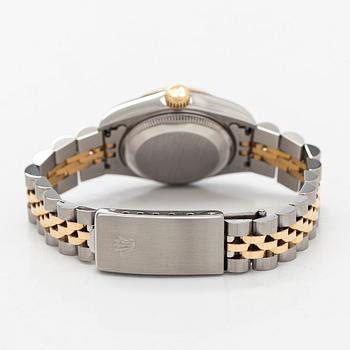 Rolex, Oyster Perpetual Datejust, "Diamond Dial", rannekello, 26 mm.