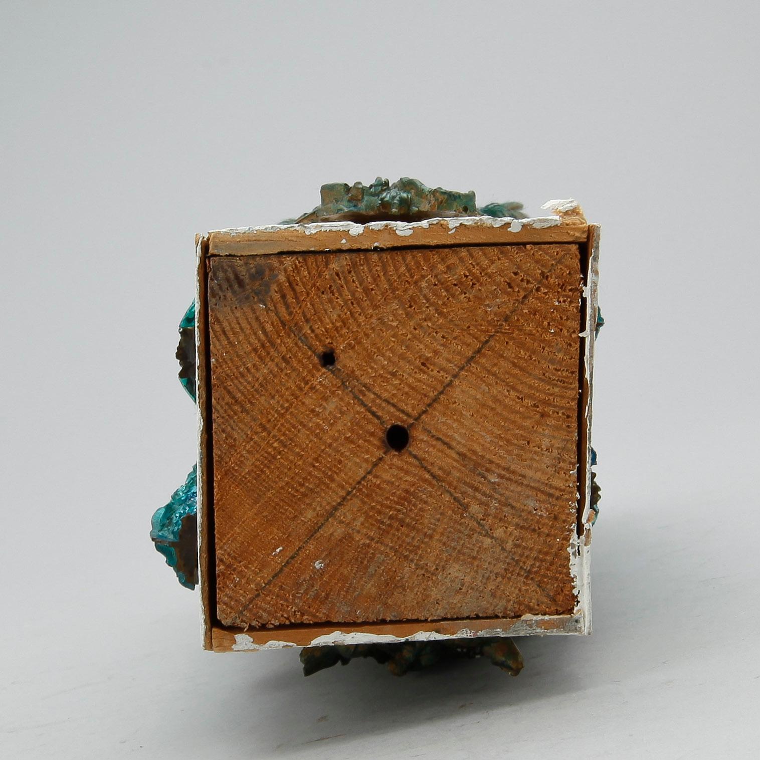 KARL AXEL PEHRSON. Objekt, emalj, trä. Sign med dedikation.