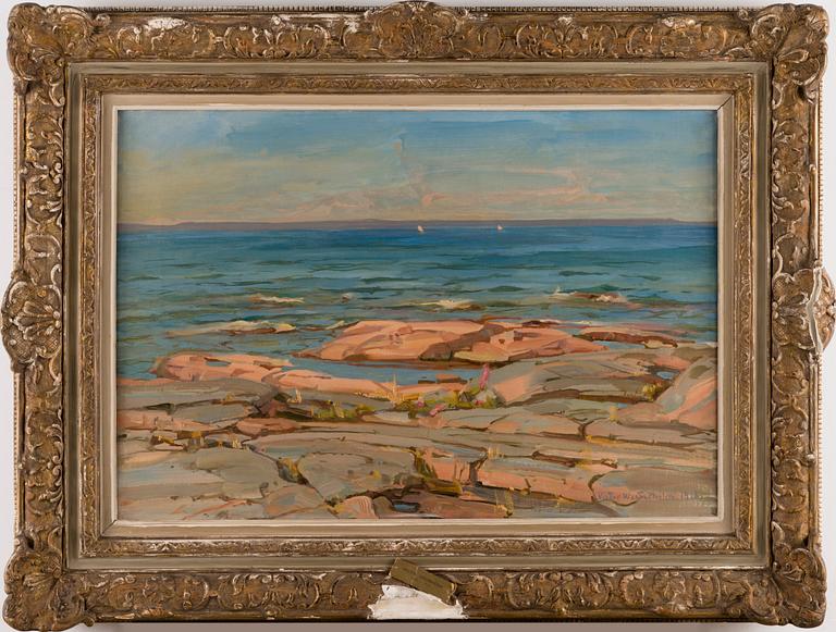 VICTOR WESTERHOLM, STRANDLANDSKAP.