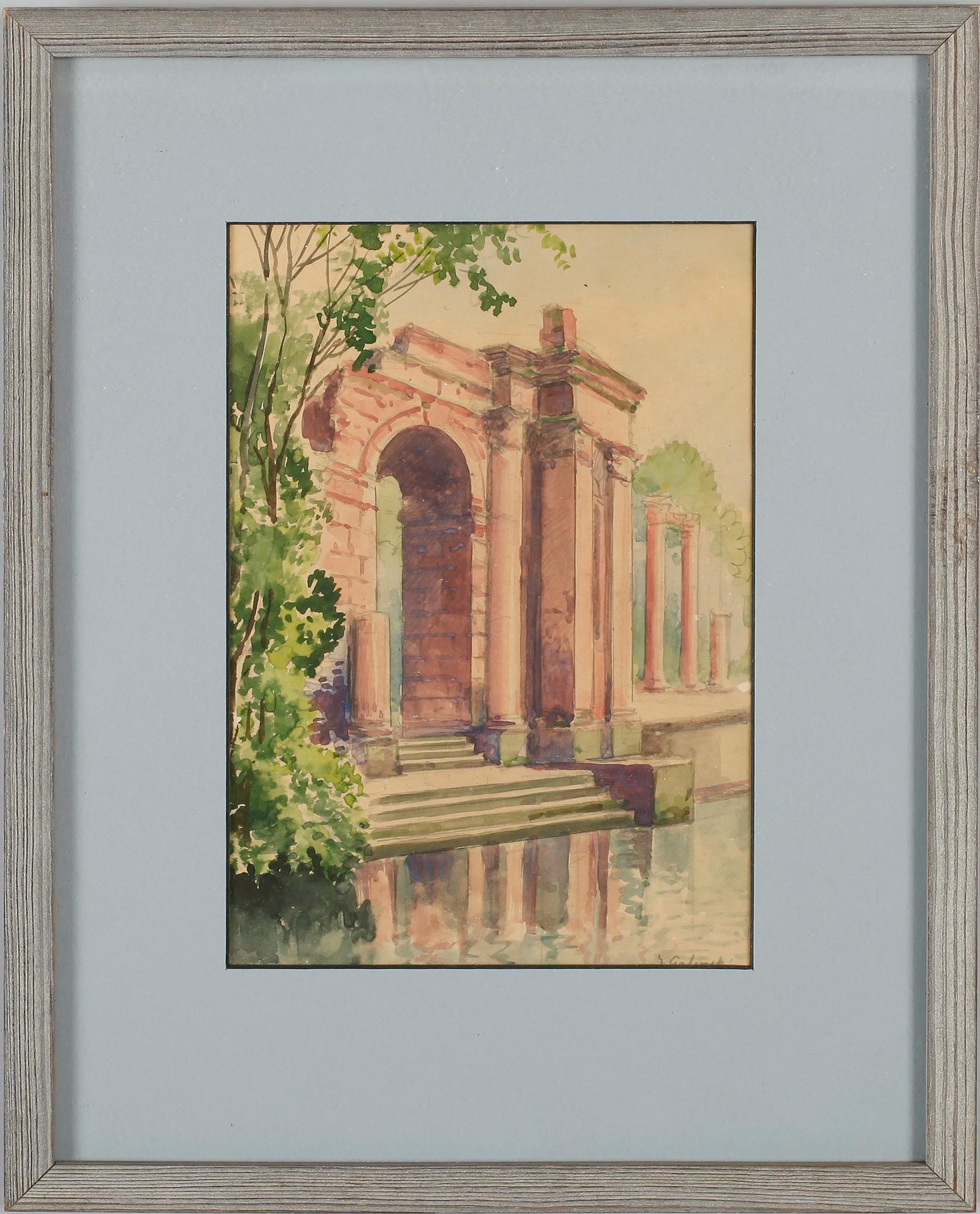 OKÄND KONSTNÄR, 7 st, akvareller, sign J Galewski och dat 1961.