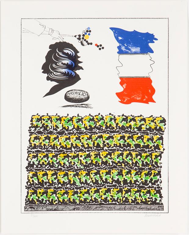 CARL FREDRIK REUTERSWÄRD, 9 colour lithographs, "25 years in the branch".