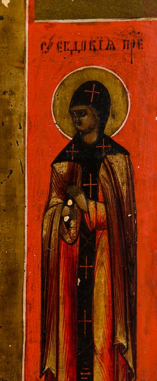 An old believers workshop Russian icon from Guslici, end of 19th century.