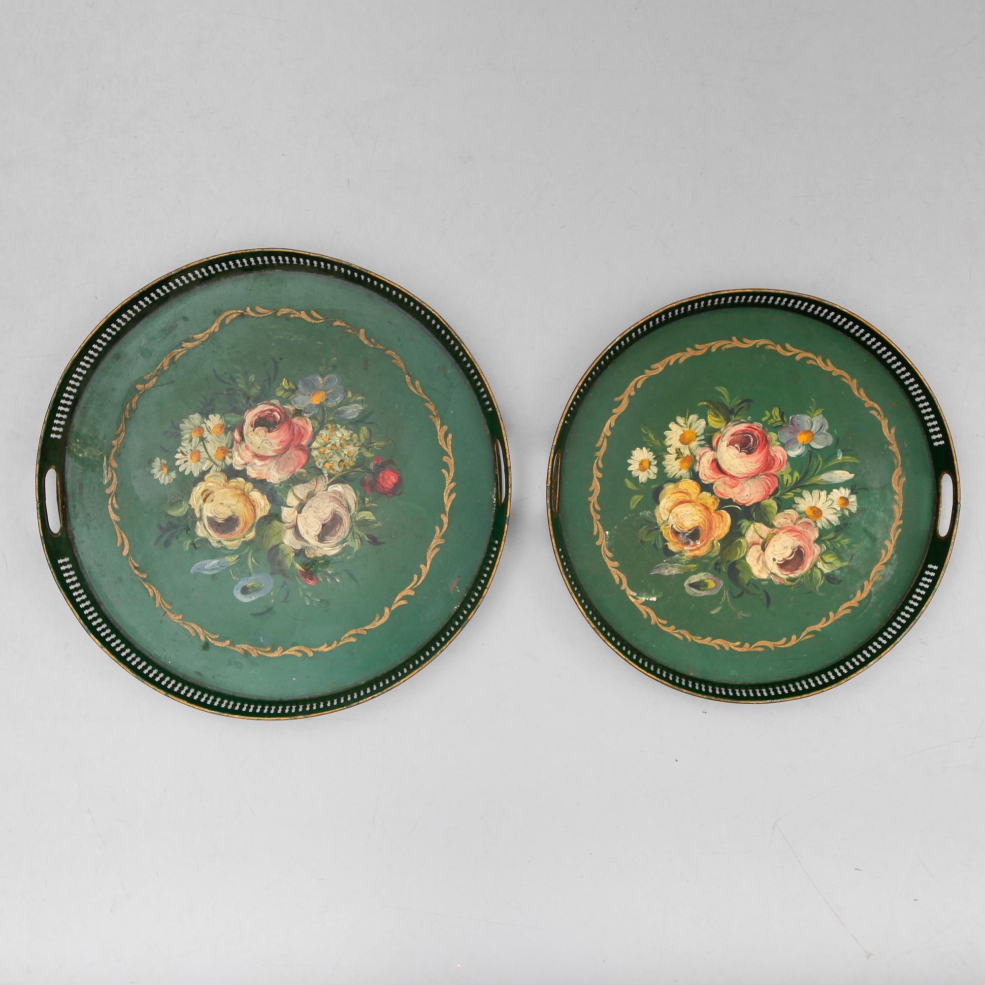 BRICKOR, 2 st, plåt, 1800-/1900-tal.
