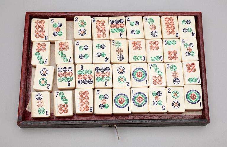 MAHJONGSPEL, Kina, 1900-talets första hälft.