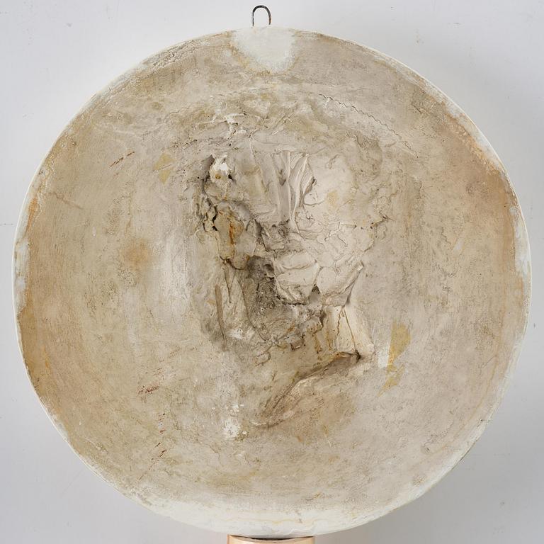 A gesso portrait medallion after J. T Sergel (1740-1814), first part 18th century.