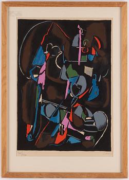 André Lanskoy, lithograph in colours, signed 175/197.
