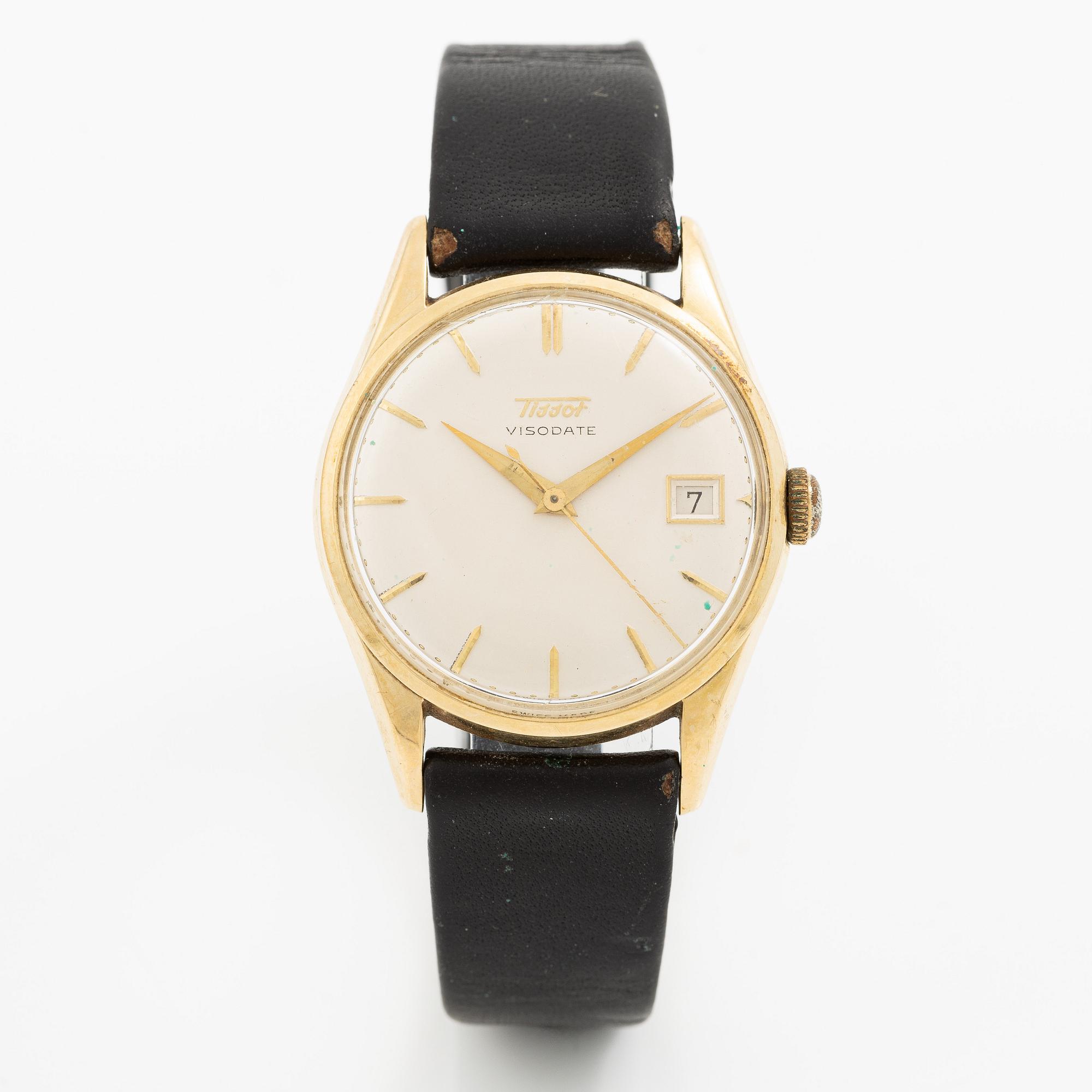 Tissot, Visodate, wristwatch, 34 mm.