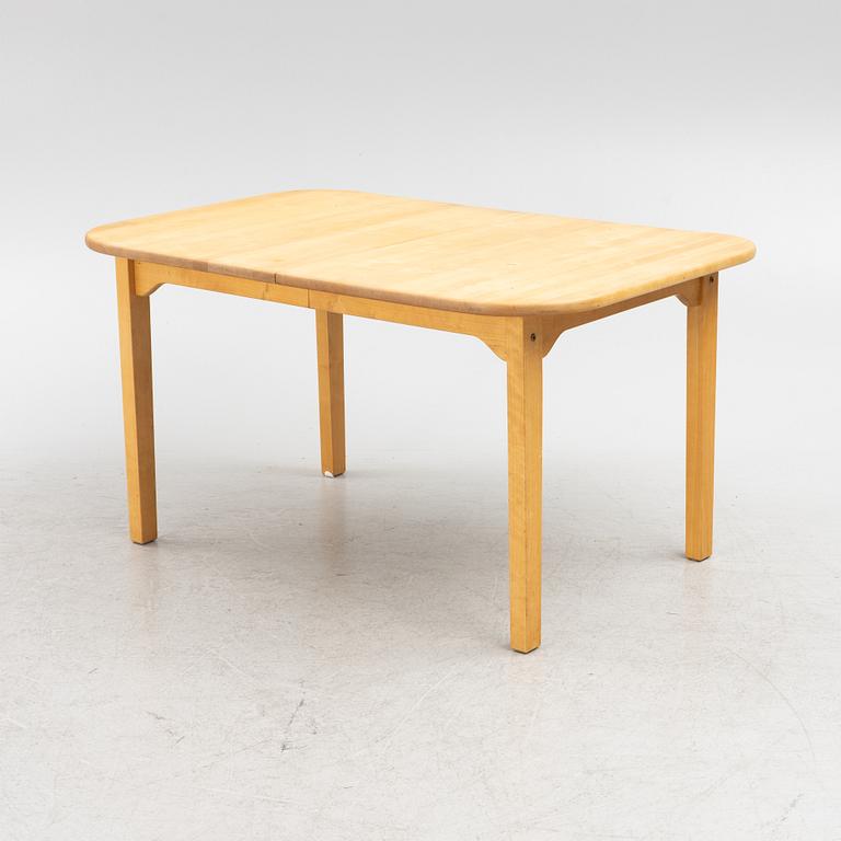 Carl Malmsten, six 'Lilla Åland' chairs, Stolab, 1990-92. Dining table, Stolab, 1989.