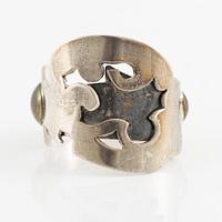 Jan-Christer Lundqvist, ring, sterling silver, Skövde 1997.